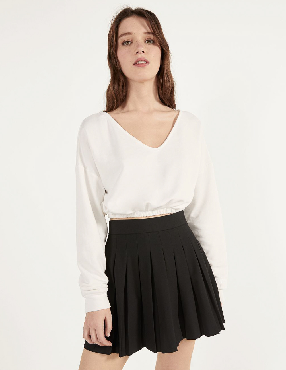 

Свитшот Bershka Ж1055262 (1688/130/250) цвет белый S