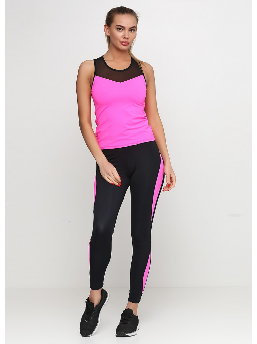 

Комлект (леггинсы, майка) GO fitness K0041 роз. XL-XXL Розовый