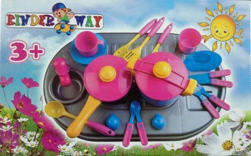 

Игровой набор "Плита с мойкой и посудой" KW-04-409
