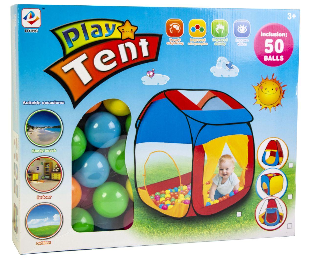 

Детская игровая палатка с шариками 50 шт Play Tent