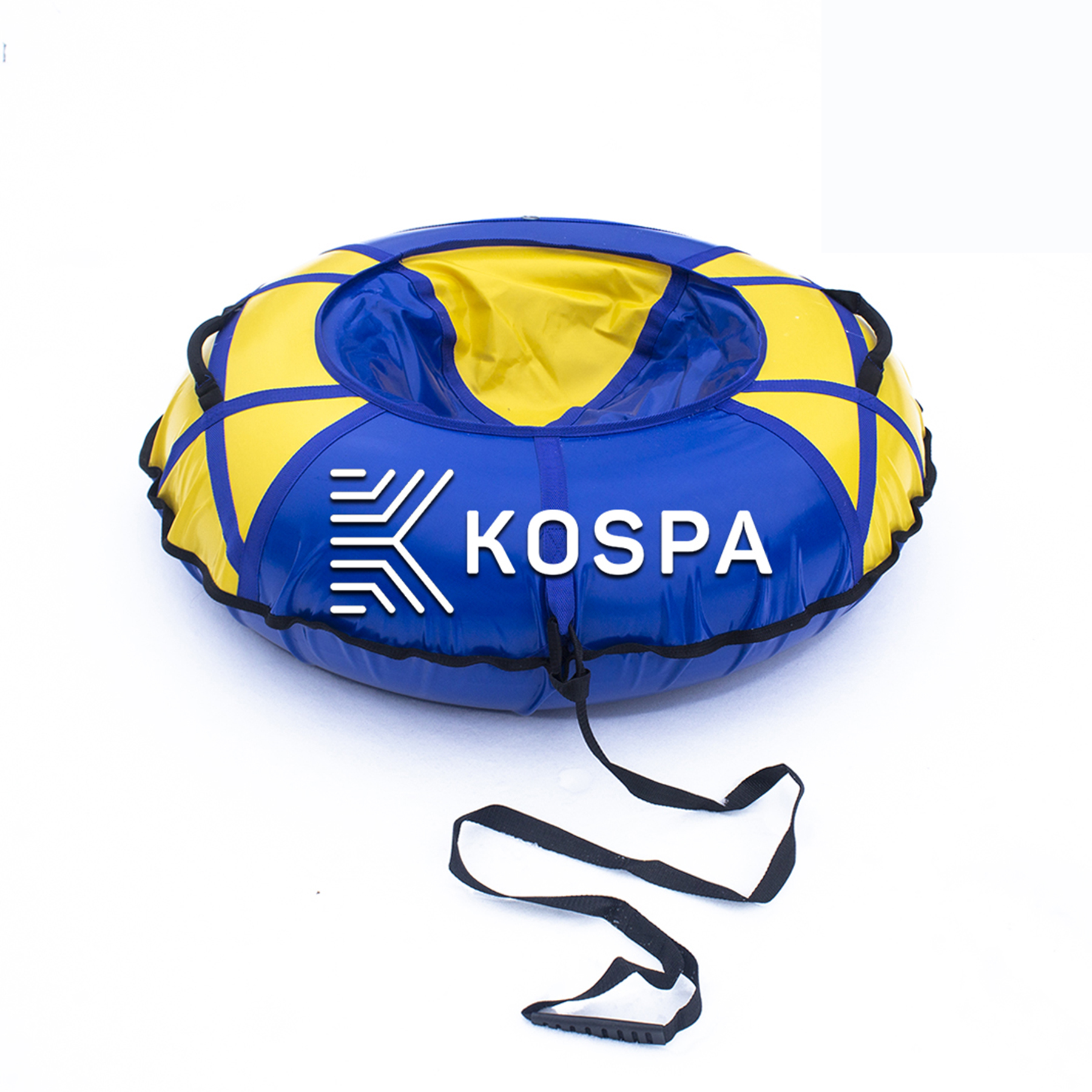

Тюбинг надувные санки, ватрушка Kospa Синий-Желтый Диаметр 120 см (TB30084)
