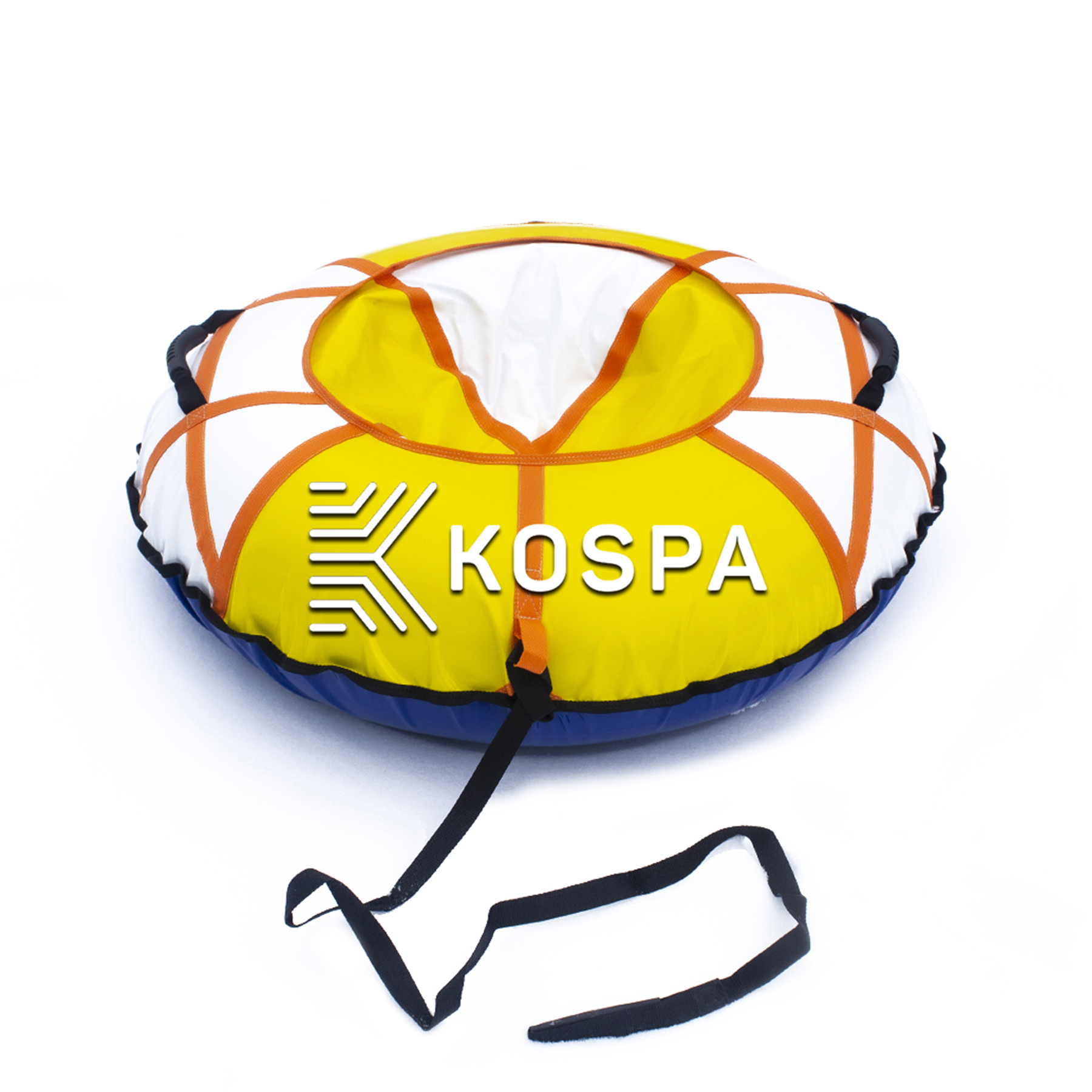 

Тюбинг надувные санки, ватрушка Kospa Желтый-Белый Диаметр 100 см (TB30047)