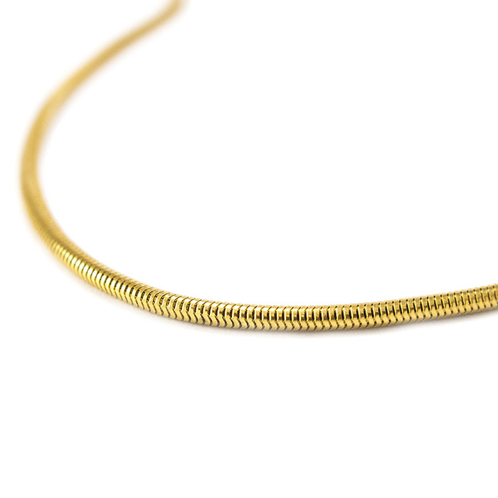 Золотая цепочка женская на шею плетение шнурок