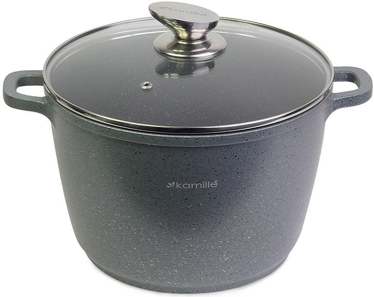 

Кастрюля Landes Grey 10л с литыми алюминиевыми ручками Kamille (TР01632316284)