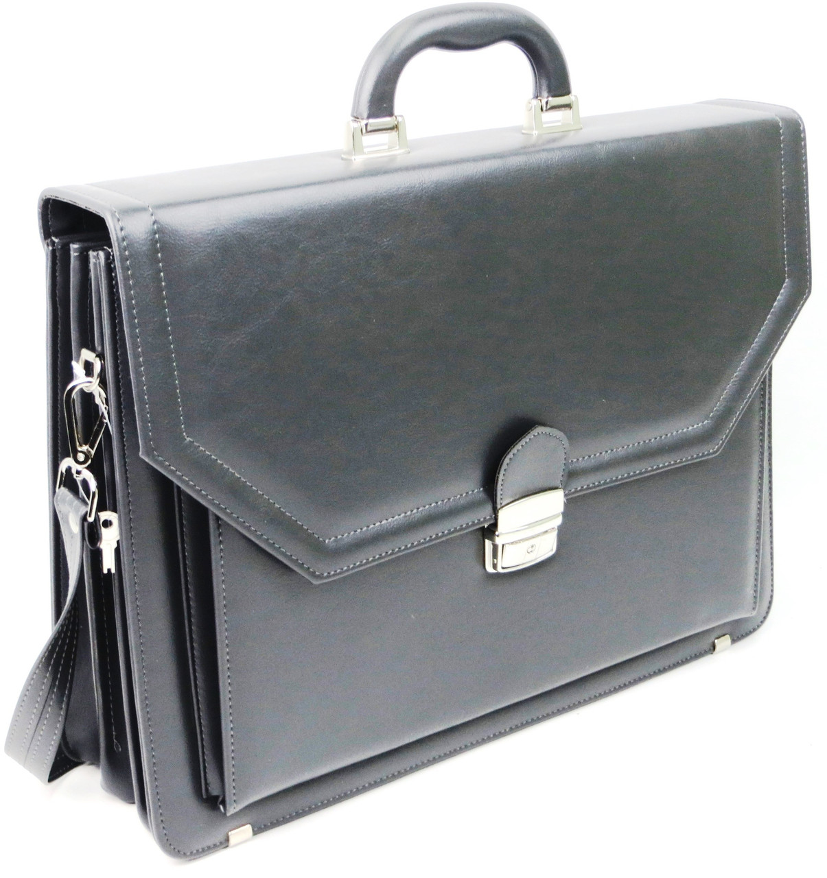 

Большой мужской портфель из эко кожи AMO серый supersumka (TР012SST01 grey)