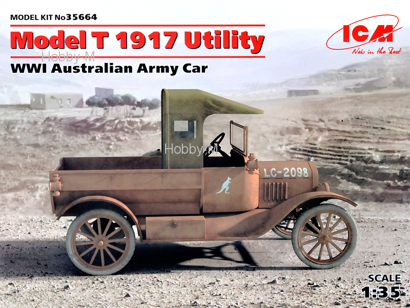 

Армейский автомобиль Австралии, Модель T 1917, І МВ 1:35 ICM (ICM35664)