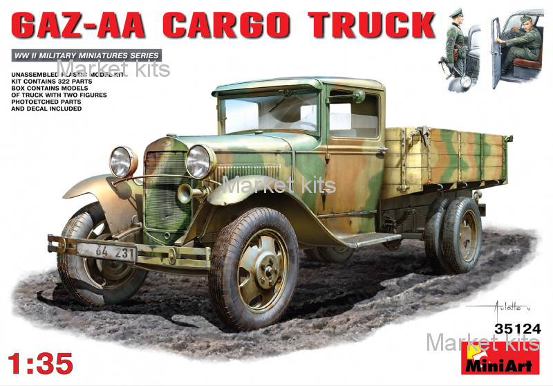 

Грузовой автомобиль ГАЗ-АА "Полуторка" 1:35 MINIART (MA35124)