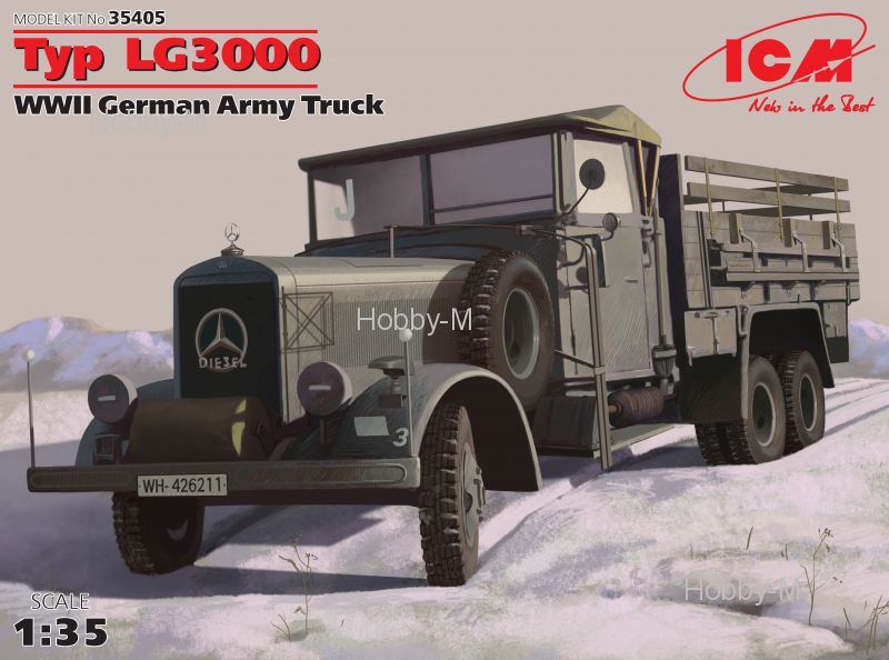 

Германский армейский грузовик Typ LG3000 ІІ МВ 1:35 ICM (ICM35405)
