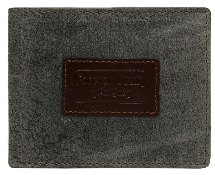 

Кожаное мужское портмоне ALWAYS WILD серое supersumka (TР012N992VTP grey)