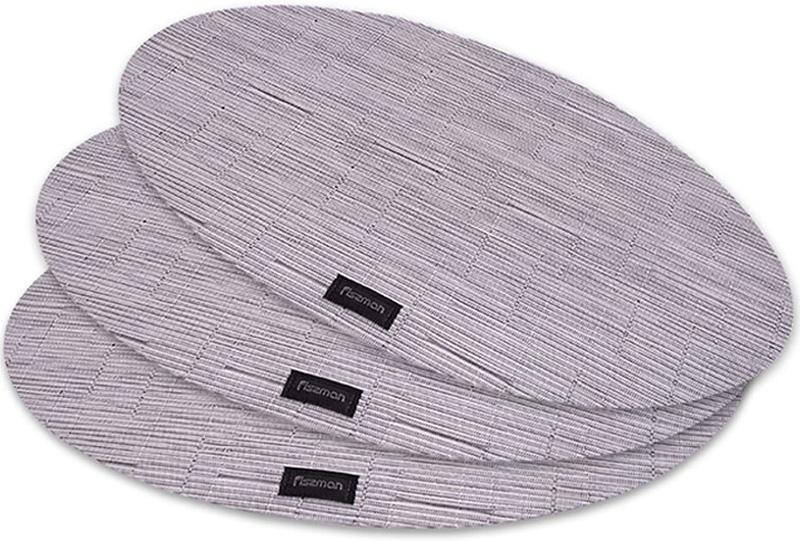 

Набор 4 сервировочных коврика Fissman Cyprian-677 овал 45х30см, пвх