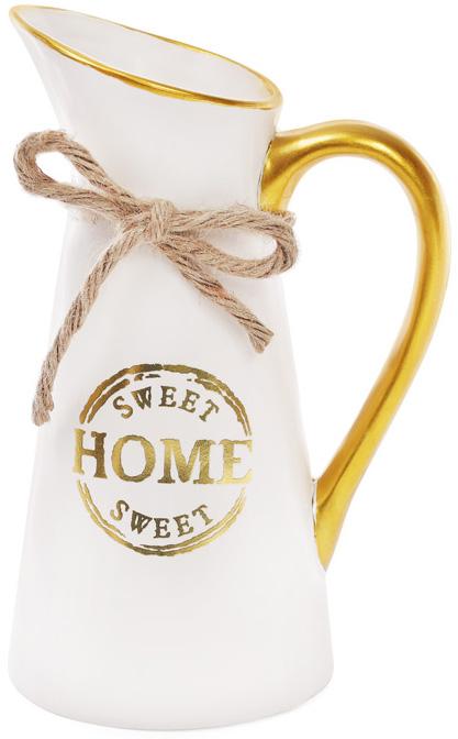 

Ваза керамическая "Home sweet home" 25см, белый кувшин