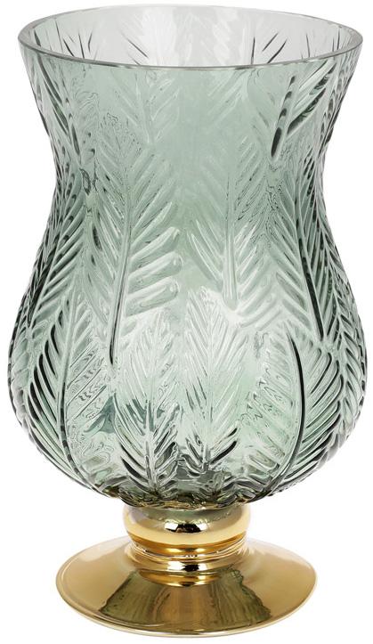 

Ваза декоративная Ancient Glass Розалин 14х15х25см, зеленое стекло