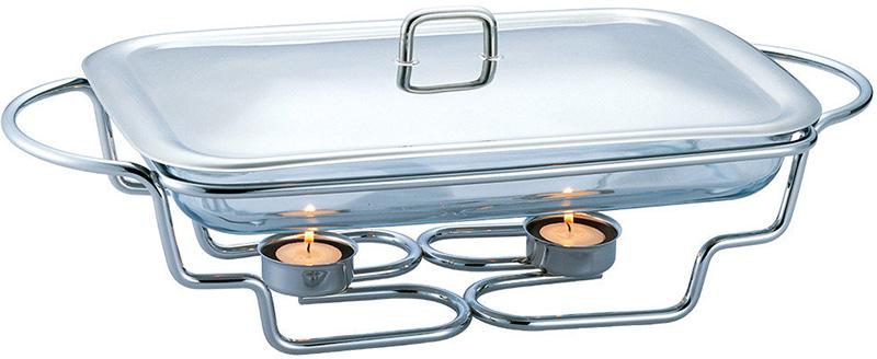 

Мармит Berlinger Haus Black Royal 3л с прямоугольным стеклянным блюдом, с подогревом на 2 свечи