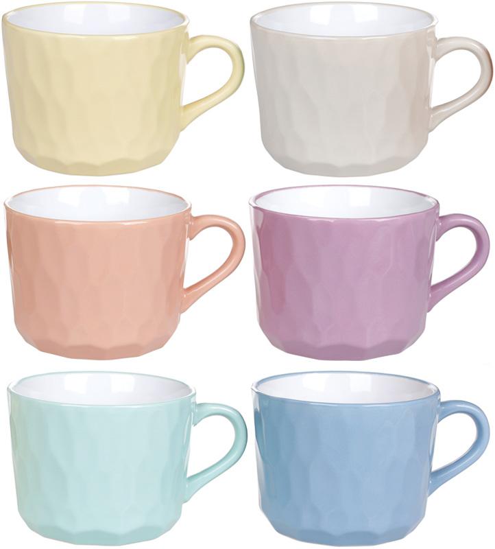 

Набор 6 керамических кружек Нежный орнамент "Пастораль" 650мл