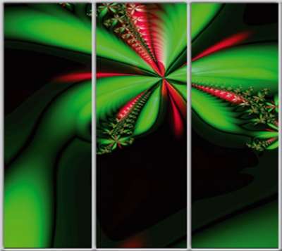 

Шкаф купе Luxe Studio Стандарт-1 Фотопечать Абстракция-13 2300x2300x450 трехдверный