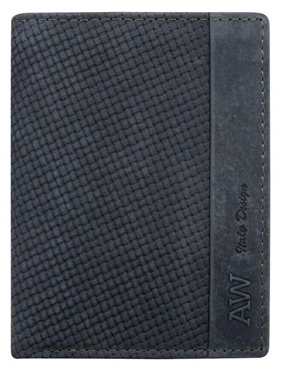 

Вертикальное портмоне из натуральной кожи Always Wild синее supersumka (TР012N4BPU2 navy)