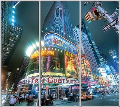 

Шкаф купе Luxe Studio Стандарт-1 Фотопечать Архитектура-17 2300x2200x450 трехдверный