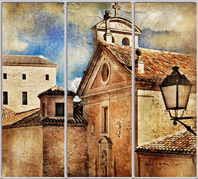 

Шкаф купе Luxe Studio Стандарт-1 Фотопечать Архитектура-3 2300x2400x450 трехдверный