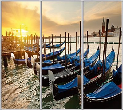 

Шкаф купе Luxe Studio Стандарт-1 Фотопечать Архитектура-130 2300x2200x450 трехдверный