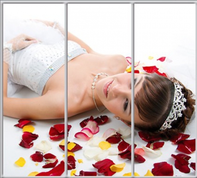 

Шкаф купе Luxe Studio Стандарт-1 Фотопечать Салон красоты-10 2300x2000x450 трехдверный