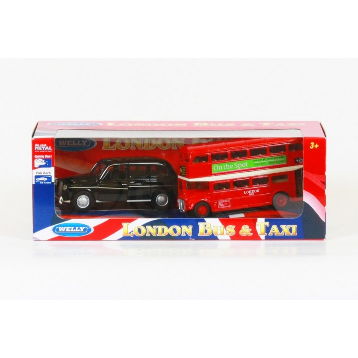 

Машинки металлические Welly «Автобус и лондонское такси» Welly (43616-2TB)