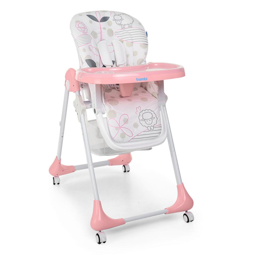 

Стульчик для кормления Bambi M 3233 lamb light pink