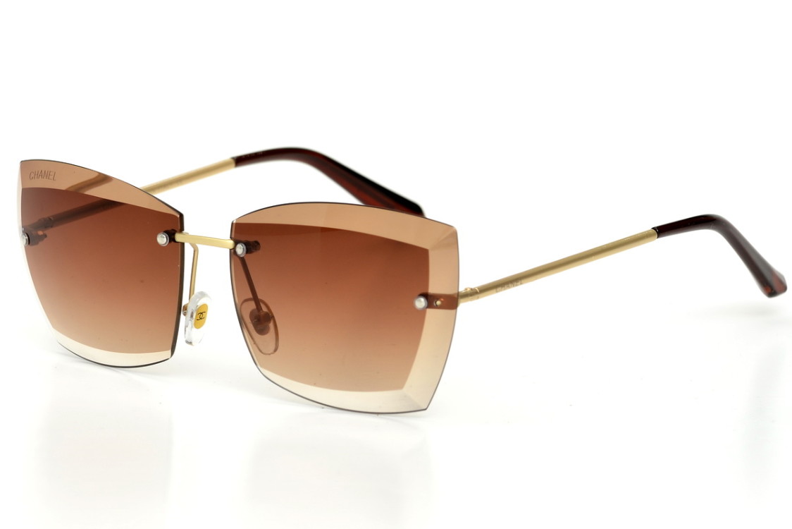 

Женские солнцезащитные очки GlasseS с поляризацией, цвет линзы коричневый, цвет оправы золотой