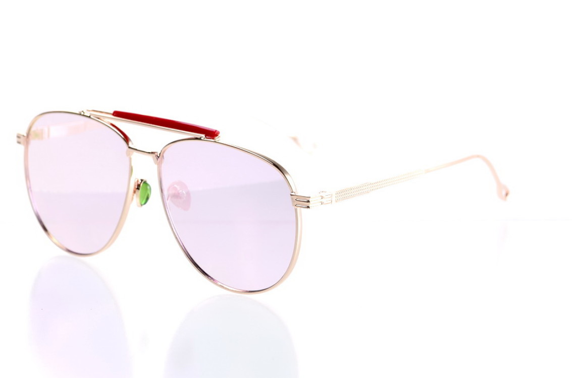 

Женские солнцезащитные очки GlasseS с поляризацией, цвет линзы розовый, цвет оправы золотой