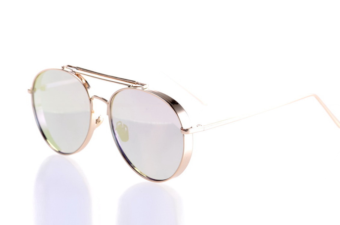 

Женские солнцезащитные очки GlasseS с поляризацией, цвет линзы розовый, цвет оправы золотой