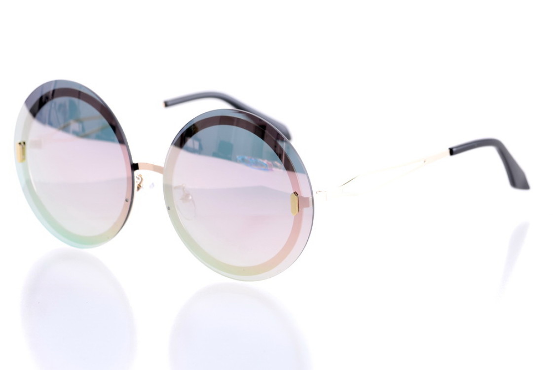 

Женские солнцезащитные очки GlasseS с поляризацией, цвет линзы розовый, цвет оправы золотой