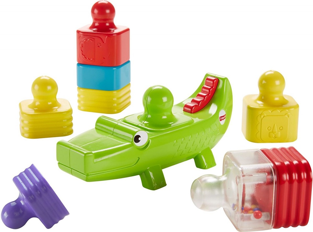 

Развивающая игрушка Fisher-Price Пирамидка Веселый крокодил (DRG34)