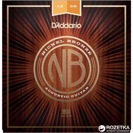

D'Addario NB1256 Nickel Bronze Light Top/Medium Bottom (12-56)