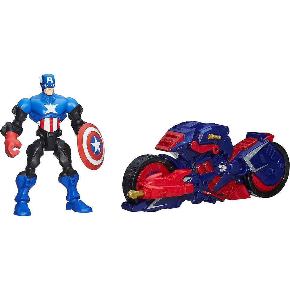 

Набор Капитан Америка с мотоциклом, Машерс-шенковщики - Captain America, Mashers,Marvel, Hasbro (S138256)