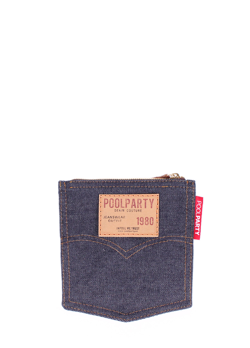 

Косметичка мужская / женская хлопковая PoolParty Pocket синяя