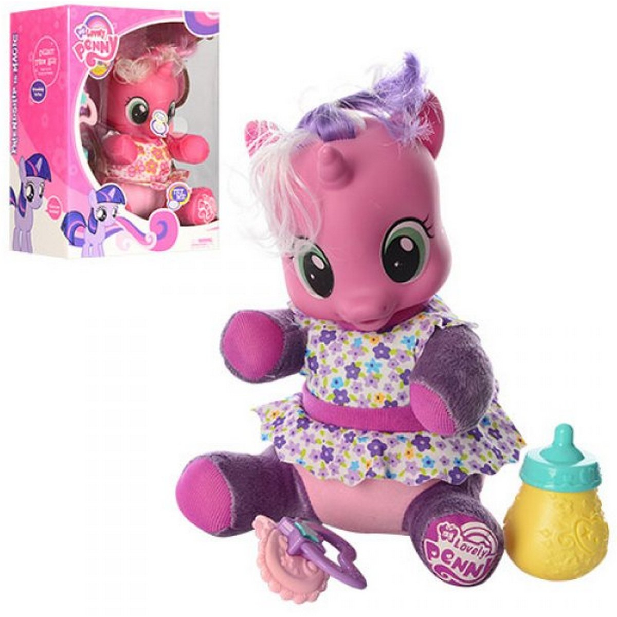 

Лошадка мягконабивная с аксессуарами «My little pony» Metr plus (66241)