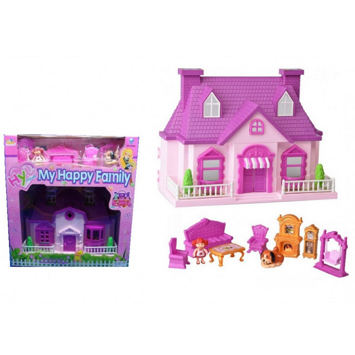 

Кукольный домик «My Happy Family» с фигурками и мебелью Metr plus (8040)
