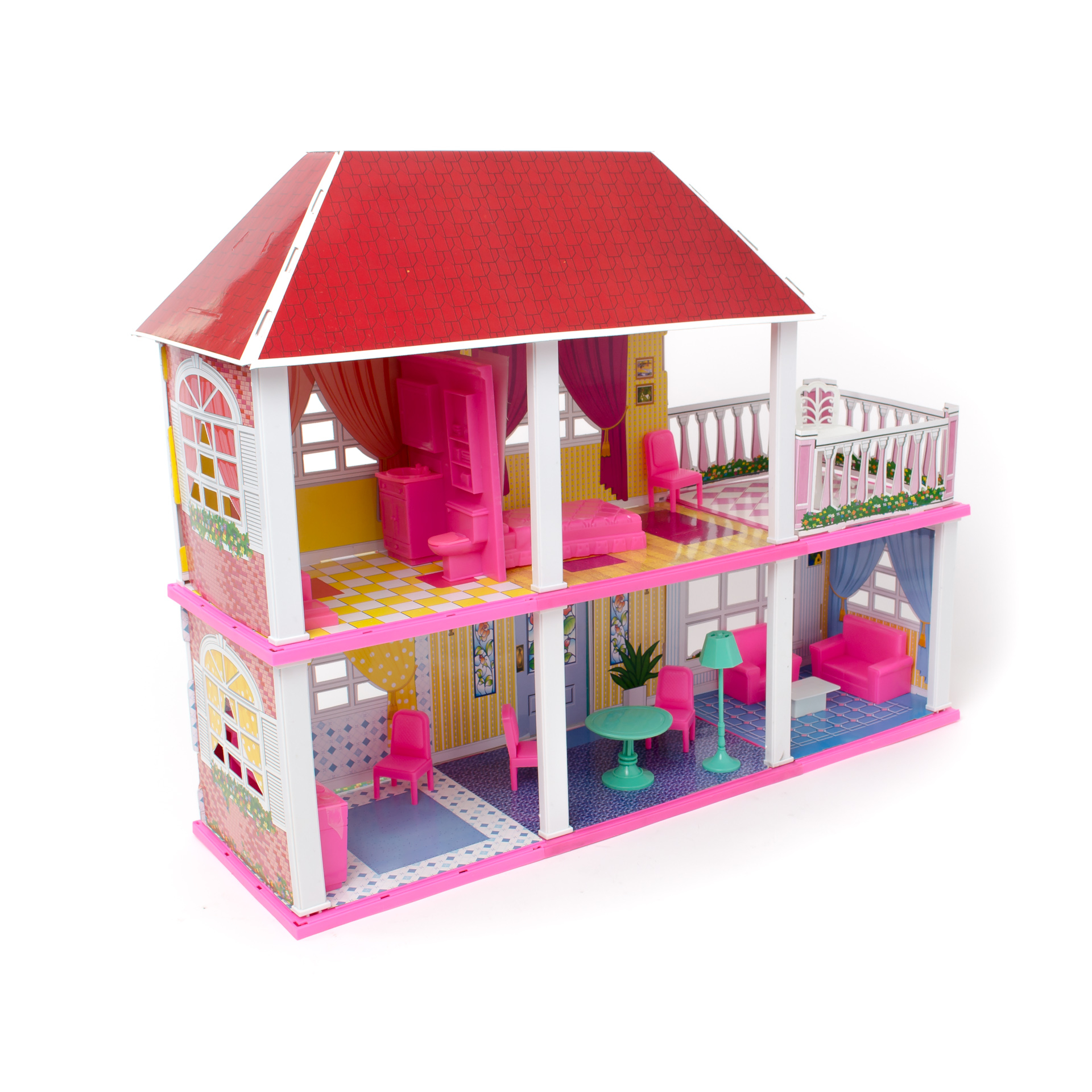 

Домик для кукол 2х этажный 2 в 1 A-Toys (6980)