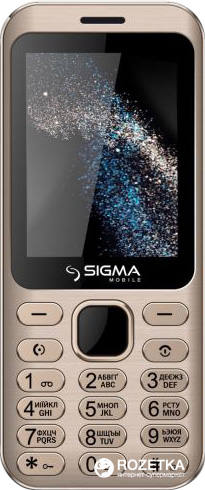 

Мобильный телефон Sigma mobile X-Style 33 Steel Gold