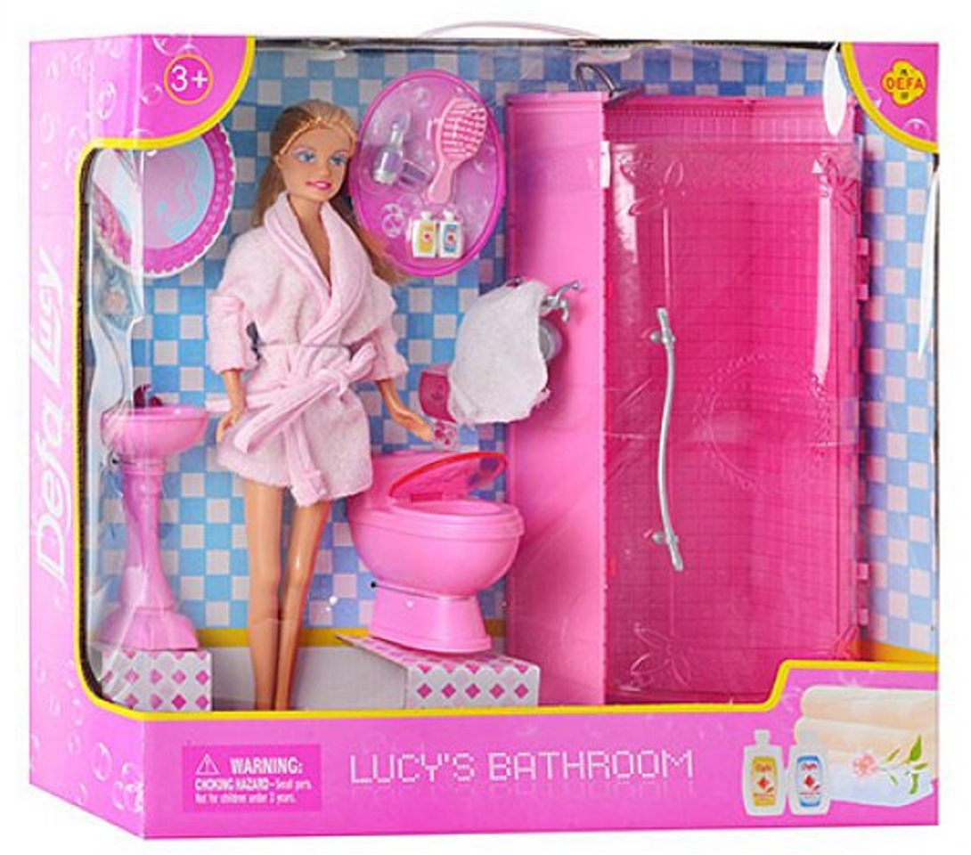 

Игровой набор кукла Defa Lucy 8215 / Кукла Defa Lucy 8215 с ванной комнатой