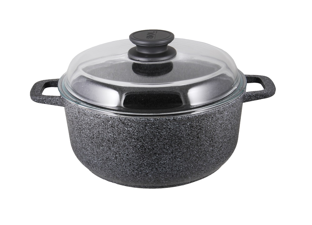 

Кастрюля ​​БИОЛ Granite Gray 3л с крышкой, индукция