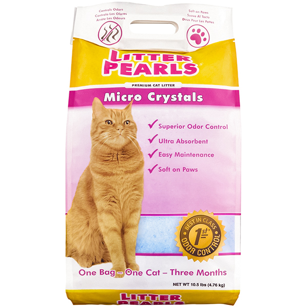 

Наполнитель для кошачьего туалета Litter Pearls Micro Crystals Кварцевый впитывающий 4.7 кг 10.8 л 10610