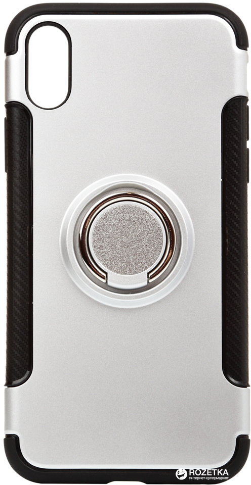 

Панель BeCover Magnetic Ring Stand для Apple iPhone X/Xs Silver