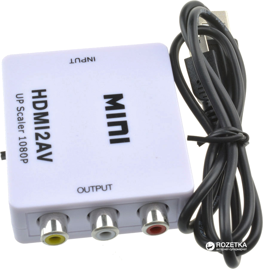 

Адаптер Value HDMI - RCA Audio Video Белый