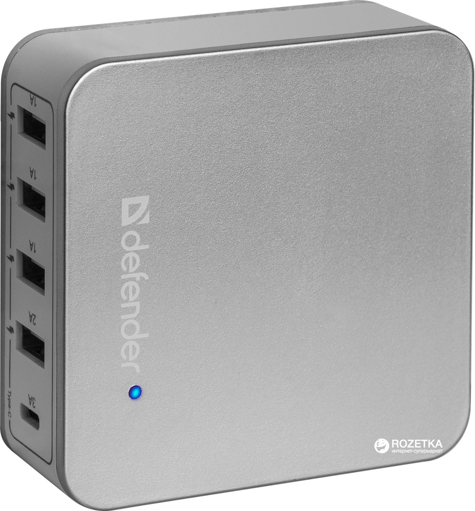 

Сетевое зарядное устройство Defender UPA-50 4хUSB 5V/8А