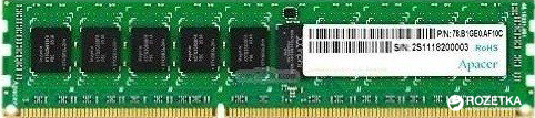 

Оперативная память Apacer DDR3L-1600 8192MB PC3-12800 (DG.08G2K.KAM)