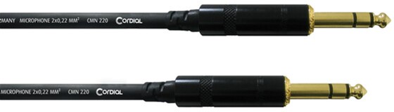 

Инструментальный кабель Cordial Rean 2 x plug 6.3 мм Stereo 3 м Black (CFM 3 VV)