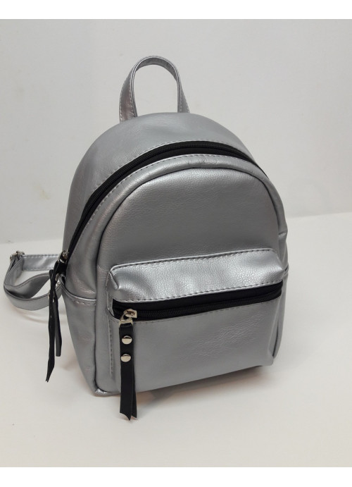 

Рюкзак женский Sambag 25х10х20 см Серебряный