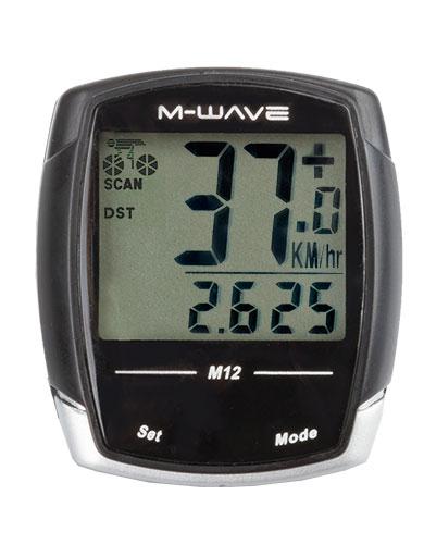 

Велокомпьютер M-Wave M12 черный (A-L-0081)
