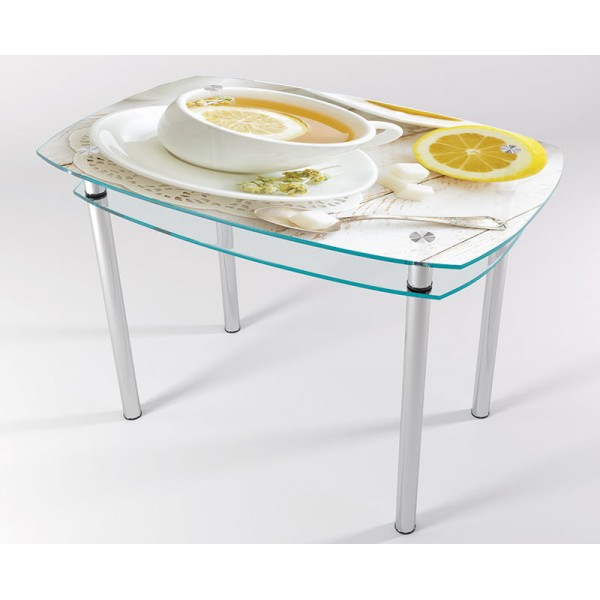

Стол стеклянный "Jam" Чай с лимоном KT-01 90х60 см