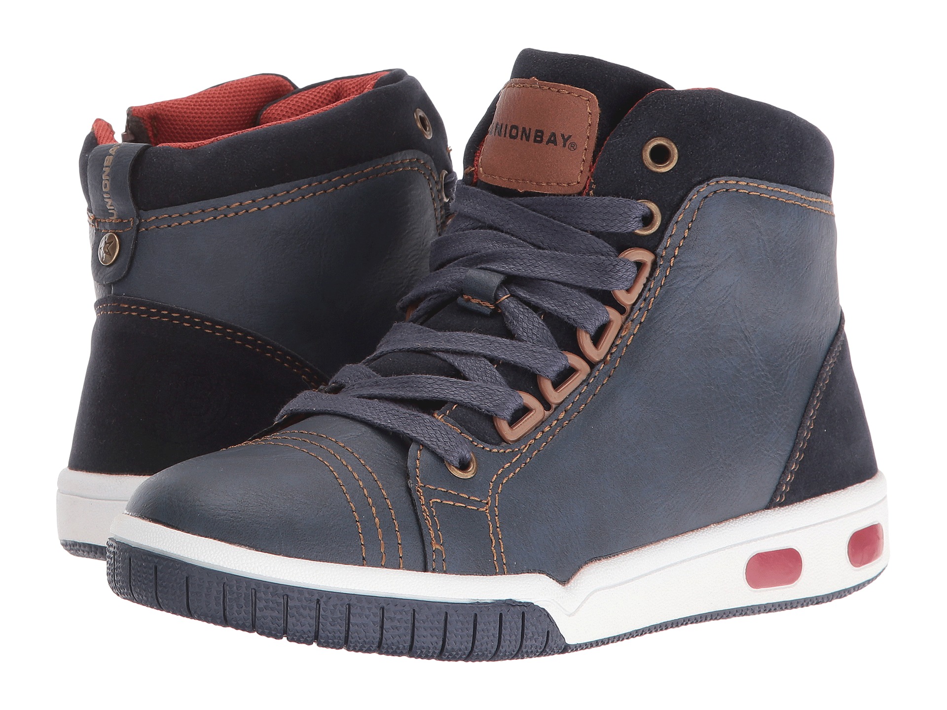 

Ботинки UNIONBAY Kids Kittitas High Top Sneaker 28 Синие